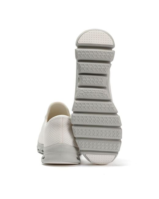 Skechers White Slip-Ins Glide Step Vibey Mesh Trainers
