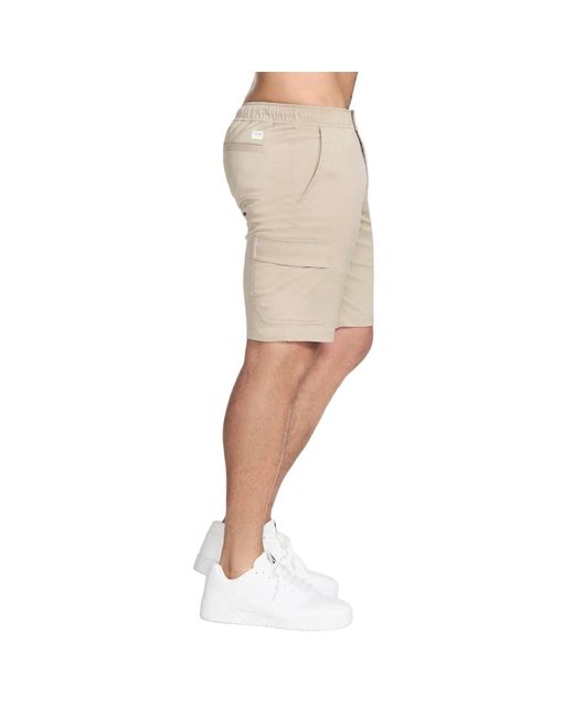 Skechers Natural Downtown Cargo 9 Inch Short Polyester Knee-Length Shorts for men