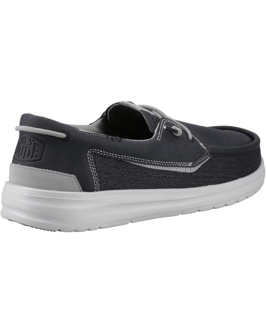HeyDude Blue Welsh Grip Classic Mesh Cotton Blend /Storm Shoes for men