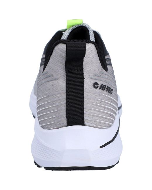 Hi-tec White Santorini Synthetic Cool//Acid Lime Trainers for men