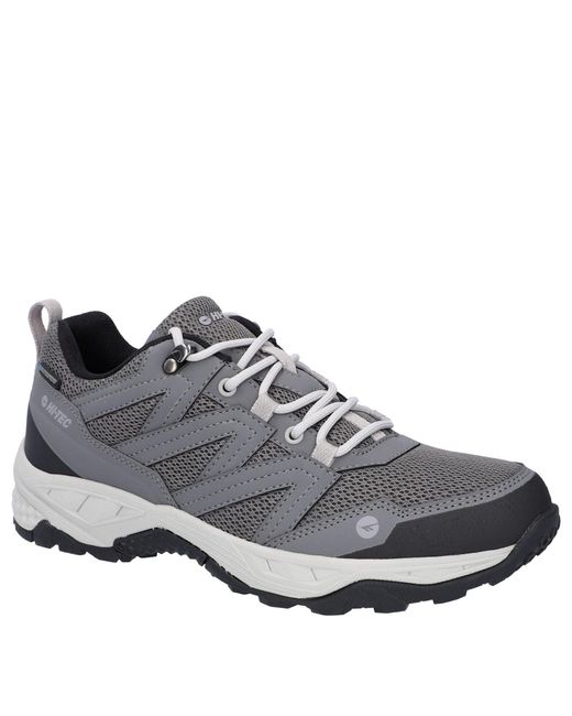 Hi-tec Gray Saunter Wp Synthetic Mesh Hiking Boots for men