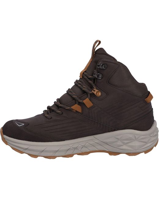 Hi-tec Black Fuse Trek Mid Synthetic Steel/Charcoal/Bright Marigold Hiking Boots for men