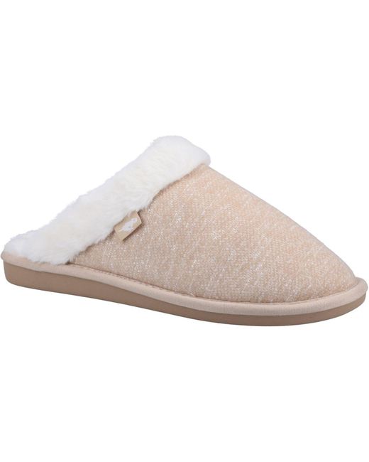 Rocket Dog Pink Rosie Skirball Jersey Cotton Women's Natural Slippers