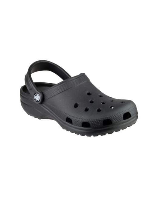 CROCSTM Black Classic Croslite Rubber Clogs