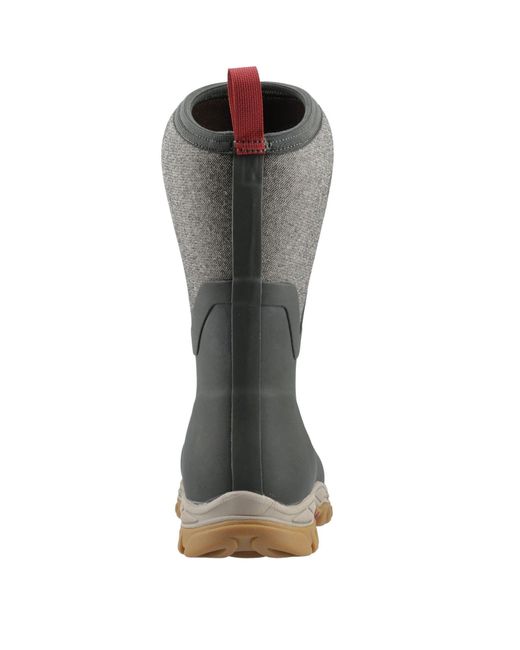 Muck Boot Gray Arctic Sport Ii Mid Rubber /Herringbone Winter Mid Calf Boots