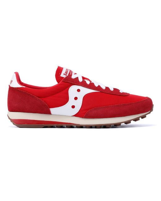 Trainer 80 Baskets En Daim Saucony en coloris Red