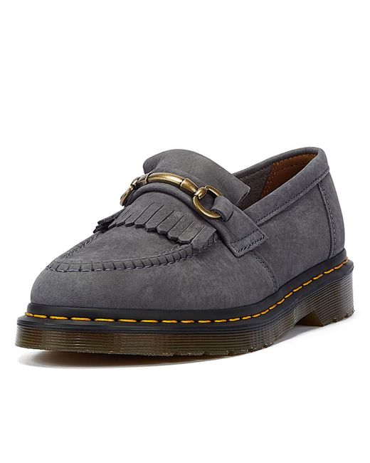 Adrian Snaffle Nubuck Chaussures Confort En Denim Dr. Martens en coloris Gray