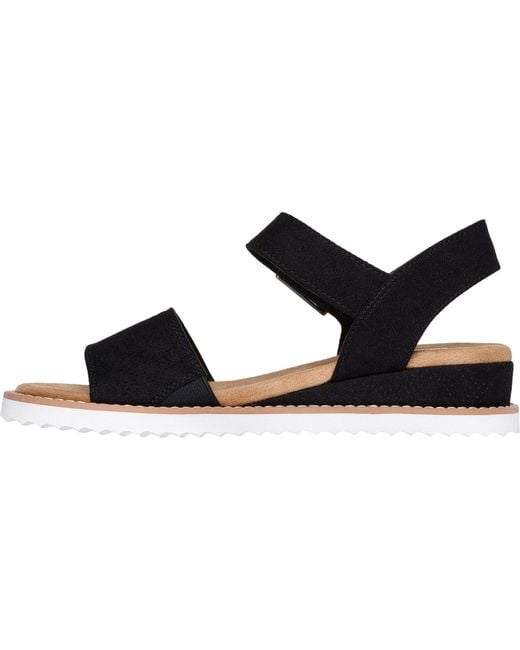 Skechers Blue Desert Kiss Serendipitous 114147-Blk Buckle Shoe