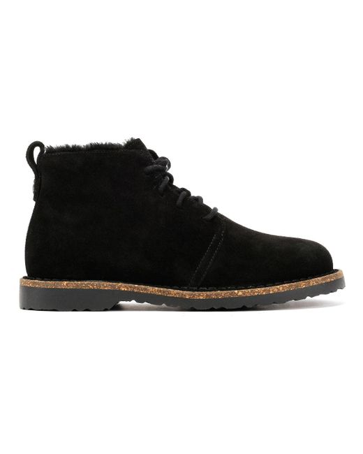 Uppsala Mid Shearling Bottes En Daim Birkenstock en coloris Black