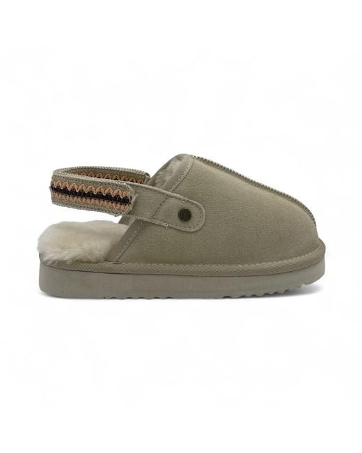 Osprey Green The Constellation Suede Sand Slippers