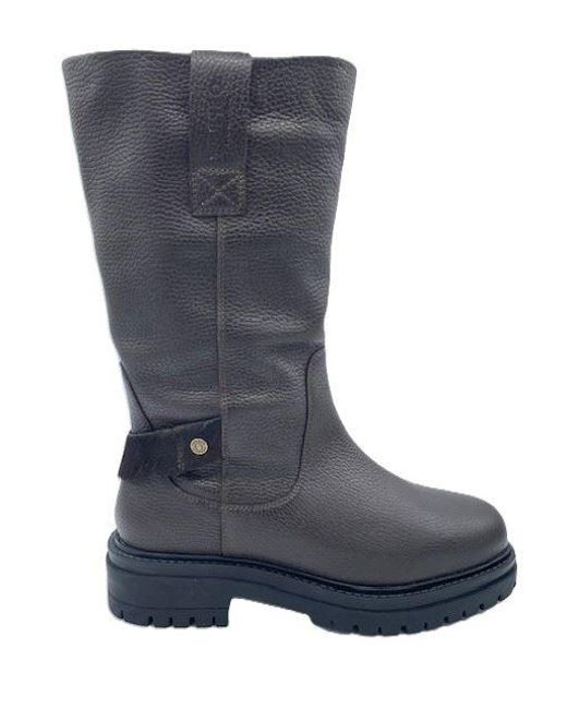 Osprey Blue The Gabarron Leather Chocolate Boots