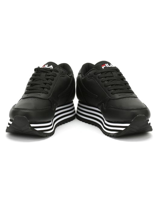 Orbit Zeppa F Womens Black / Stripe Sneakers Orbit Zeppa F Womens Black / Stripe Sneakers