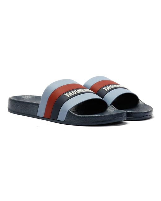 Lambretta Blue Prince Slides for men