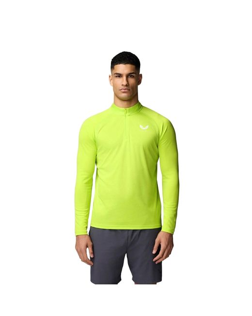 Castore Green Adapt 1/4 Zip Top Polyester for men