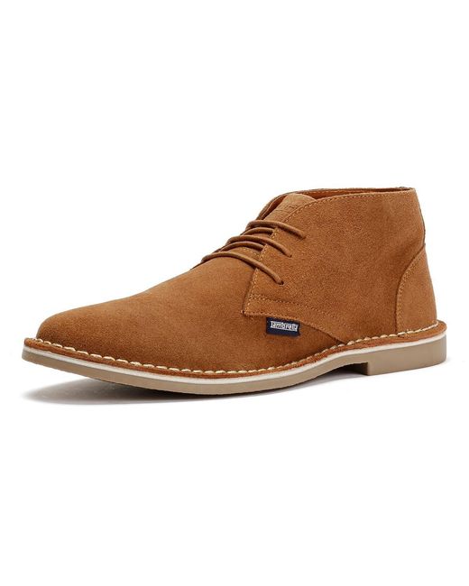 Lambretta Brown Chiswick Suede Boots for men