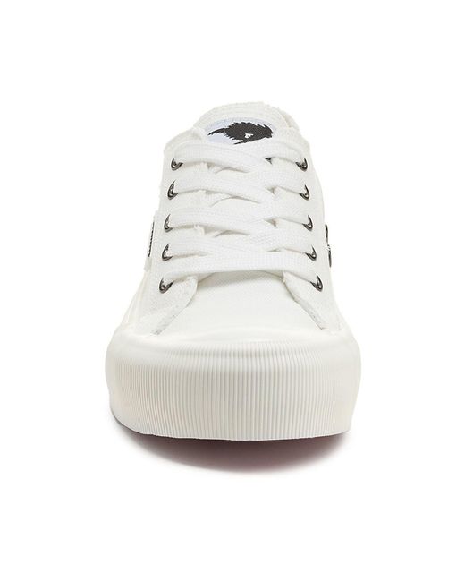Rocket Dog White Jazzin Plus 12A Cotton Trainers