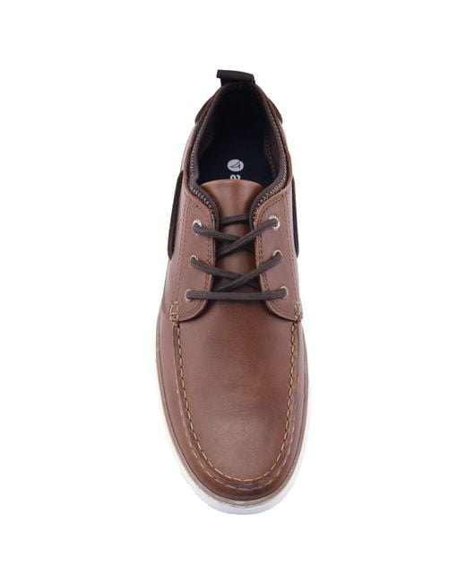 Sperry Top-Sider Brown Moc Neo Polyurethane Boat Shoes Pu for men