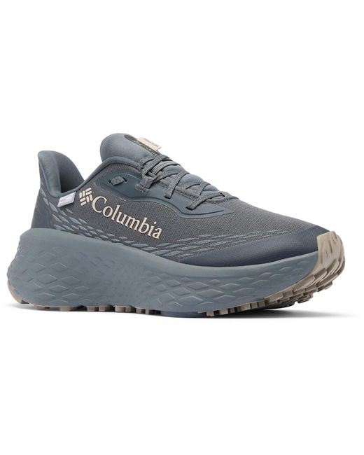 Columbia Gray Konos Trillium Walking Polyester Graphite/Soft Taupe Hiking Shoes