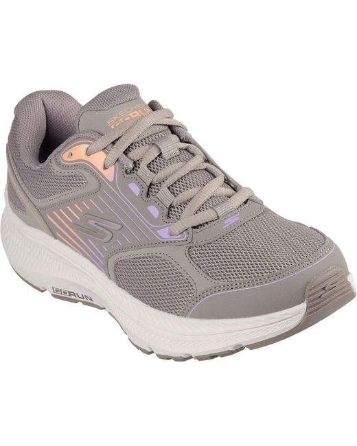 Skechers Gray Go Run Consistent 2.0 Advantage 128606-Tpmt Taupe/Multi Lace Up Shoe