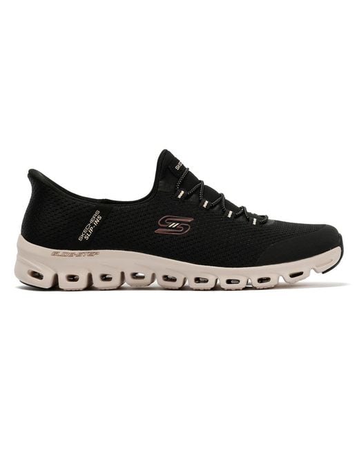 Skechers Black Slip-Ins Glide Step Vibey Mesh Trainers