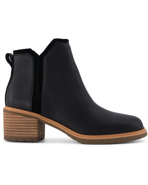 TOMS Black Hailey Ankle Boot