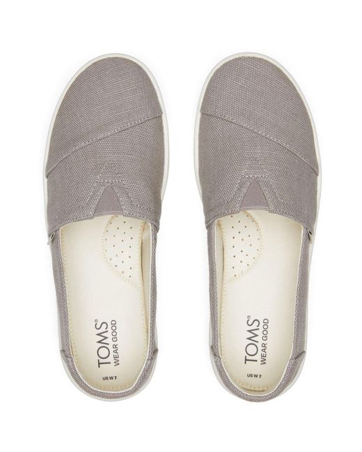 TOMS Gray Verona Textile Trainers