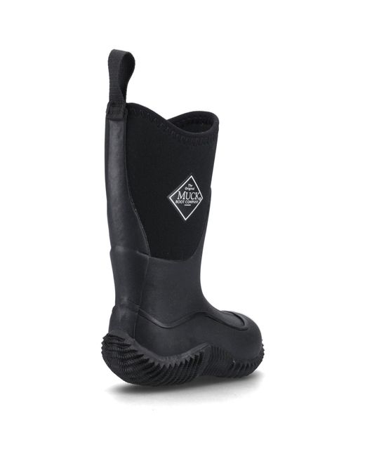 Muck Boot Black Hale Rubber Wellington Boots