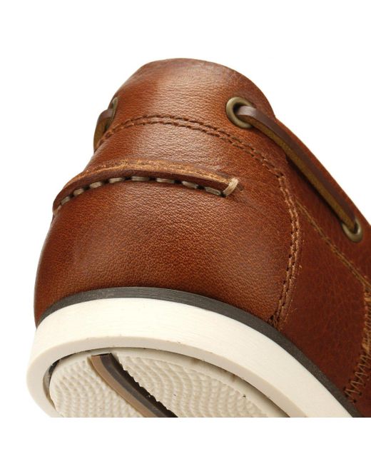 barbour capstan boat shoes cognac