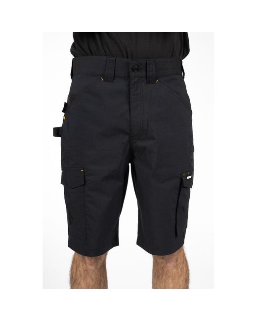 Caterpillar Black Nexus Stretch Cotton Work Shorts for men