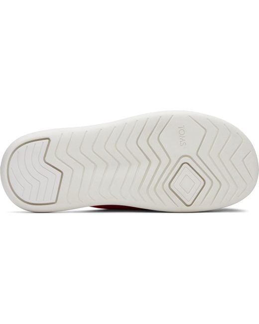 TOMS Pink Alpargata Mallow Crossover Polyester Blend Slides