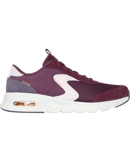Skechers Purple Skech-Air Court Air Wave 150076-Bumt/Multi Lace Up Shoes