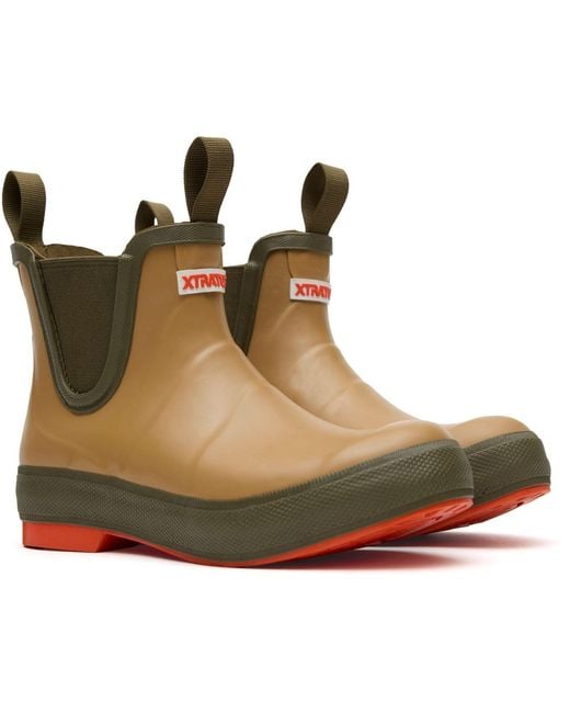 XtraTuf Brown Legacy Deck Boot Rubber Sahara Wellington Boots