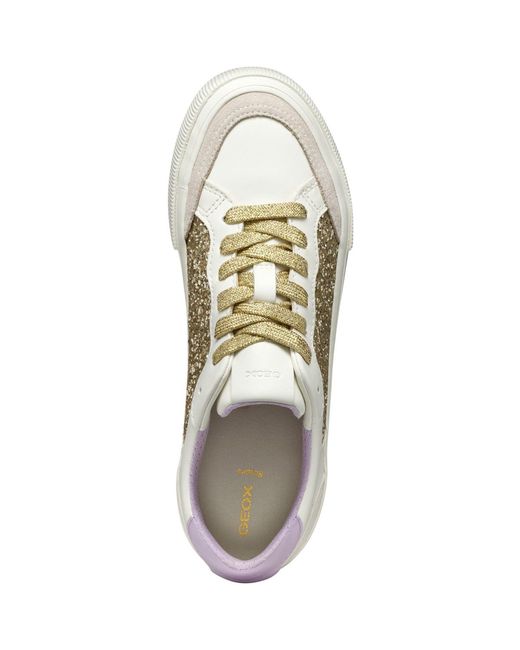 Geox White D Emmeleny Optic/Light Trainers