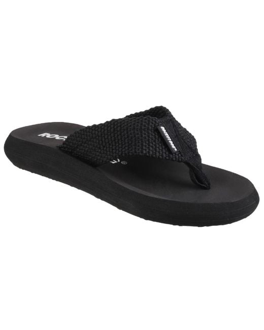Rocket Dog Black Sunset Webbing Flip Flops