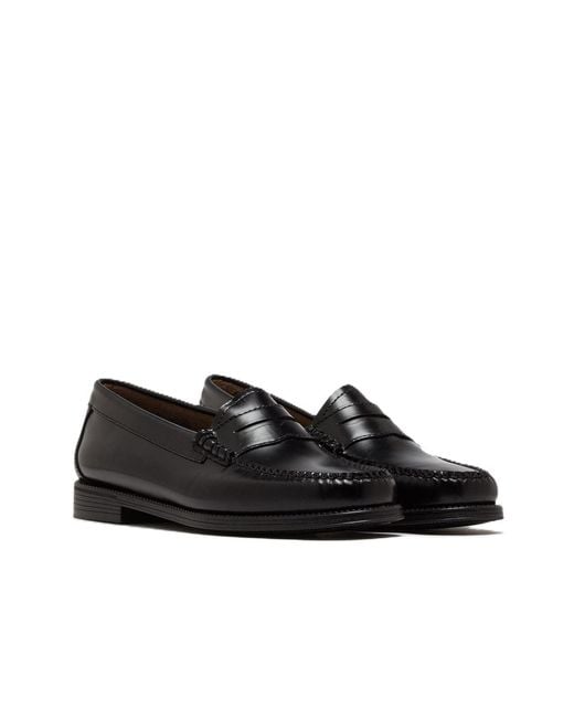 G.H.BASS Black Weejun Ii Leather Penny Loafers
