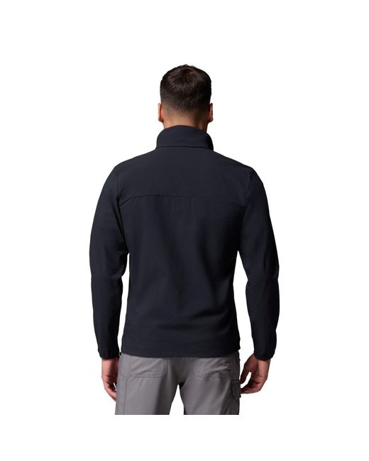 Columbia Blue Heather Canyon Ii Jacket Softshell Jacket for men