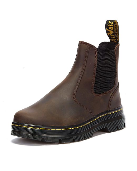 Dr. Martens Embury Crazy Horse Bottes Dr. Martens pour homme en coloris Brown