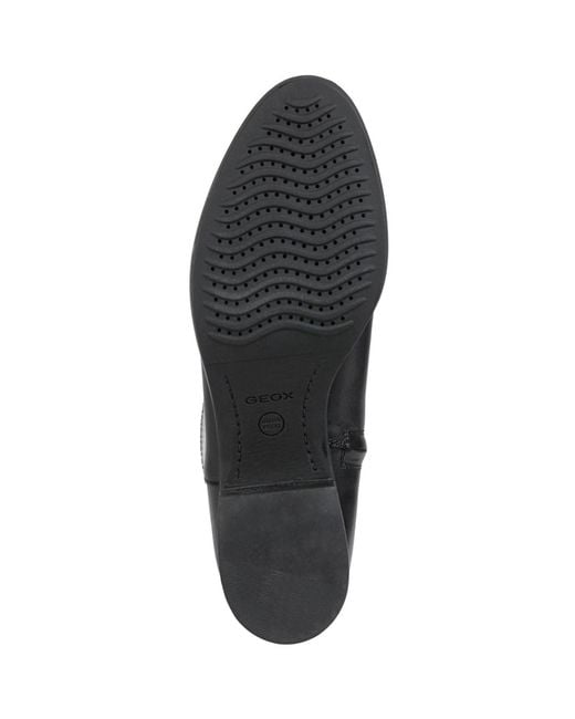 Geox Black D Felicity Leather Boots