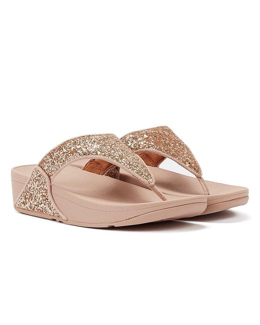 Fitflop Pink Lulu Glitter Sandals