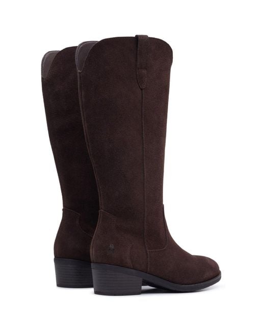 Hush Puppies Brown Isabella Long Suede Winter Knee High Boots