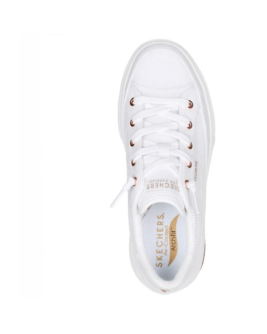 Skechers White Arch Fit Arcade