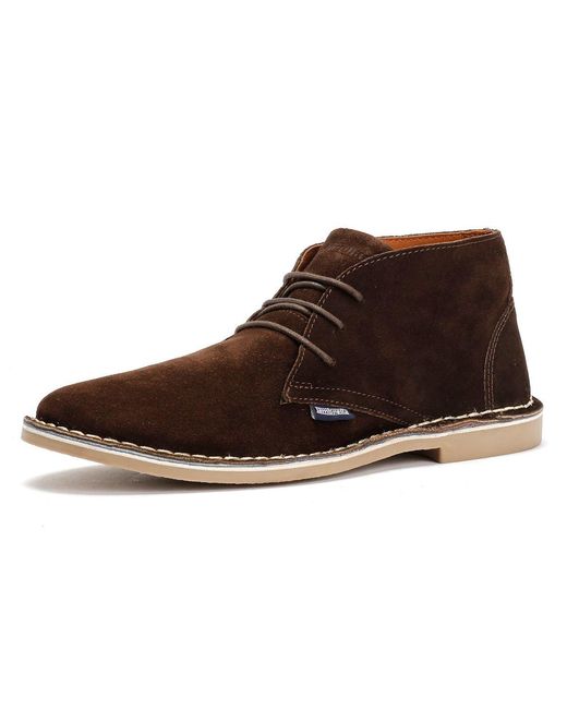 Lambretta Brown Chiswick Suede Boots for men