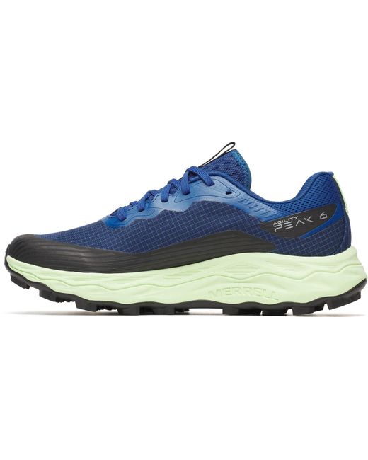 Merrell Blue Agility Peak 6 Gtx Runner Polyurethane Mariana Trail Running Shoes for men