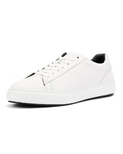 Ben Sherman White Ace Cupsole Leather Trainers for men