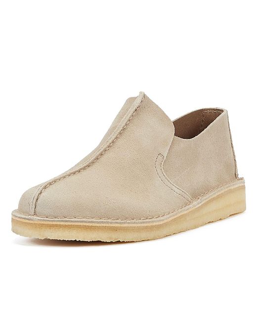 Clarks Natural Desert Mosier Men's Sand Suede Shoes for men