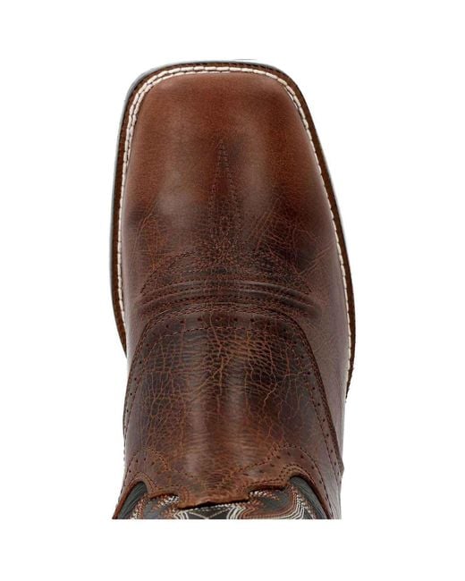 Durango Brown Westward Leather Dark Chestnut/ Onyx Boots for men