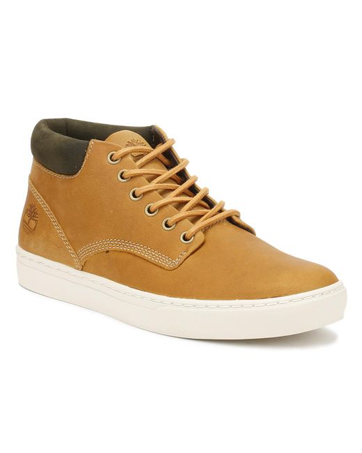 Timberland Yellow Mens Wheat Adventure 2.0 Cupsole Chukka Boots for men