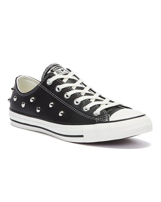 Converse Leather All Star Punk Progress Studs Ox in Black - Save 25% - Lyst