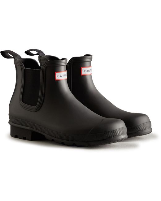 Hunter Black Original Chelsea Boots for men