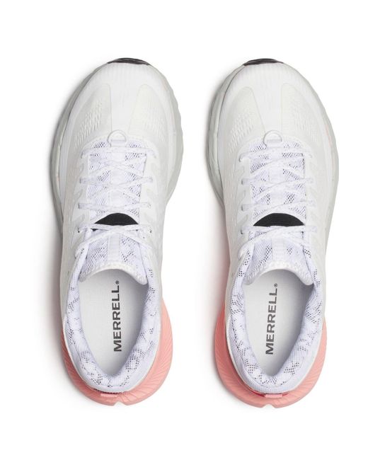 Merrell White Agility Peak 5 Running Shoe
